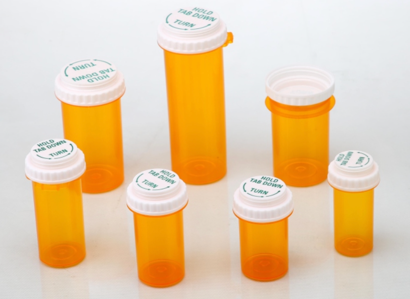 Thumb-Click Reversible Cap Vials
